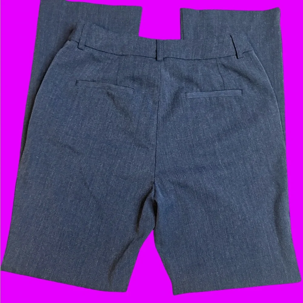 Nine West Navy Chinos Versatile Office Wear Barely Bootcut size 6 - Picture 5 of 8